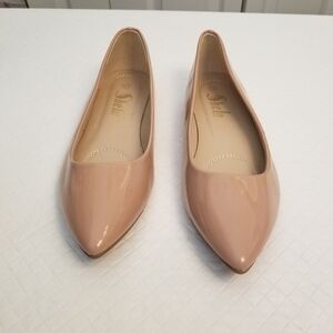 Sheln Faux Patent Leather Ballet Flats Size 8.5